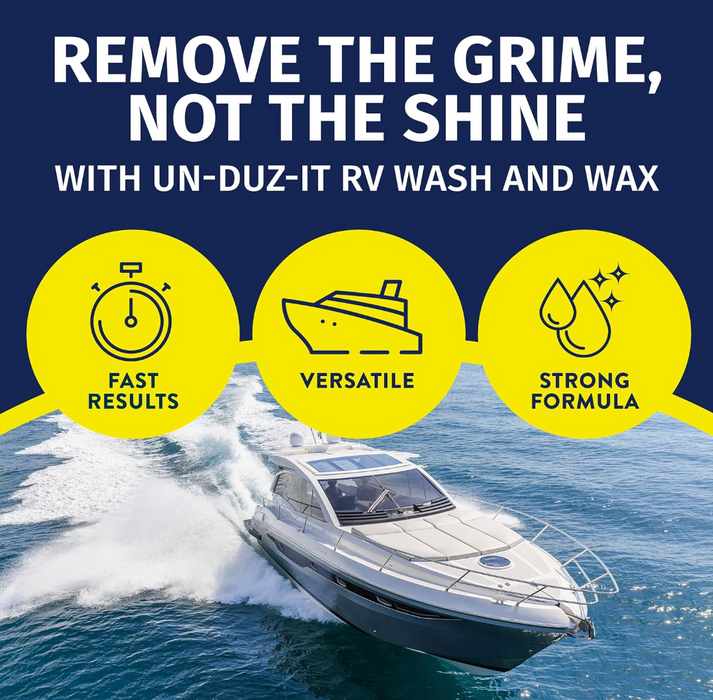 Un-Duz-It One Step Wash and Wax (Boat) works quickly
